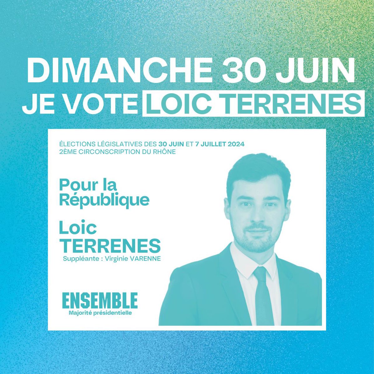 MarkLavoye's tweet photo. Dimanche, nous ferons un choix pour notre avenir 🗳️. Je vote pour @lterrenes pour dire non aux extrêmes ❌ et oui à un avenir juste et équilibré ⚖️. #JeVoteTerrenes #ContreLesExtrêmes #PourLeProgrès #Législatives2024
! https://t.co/T897zdky2e