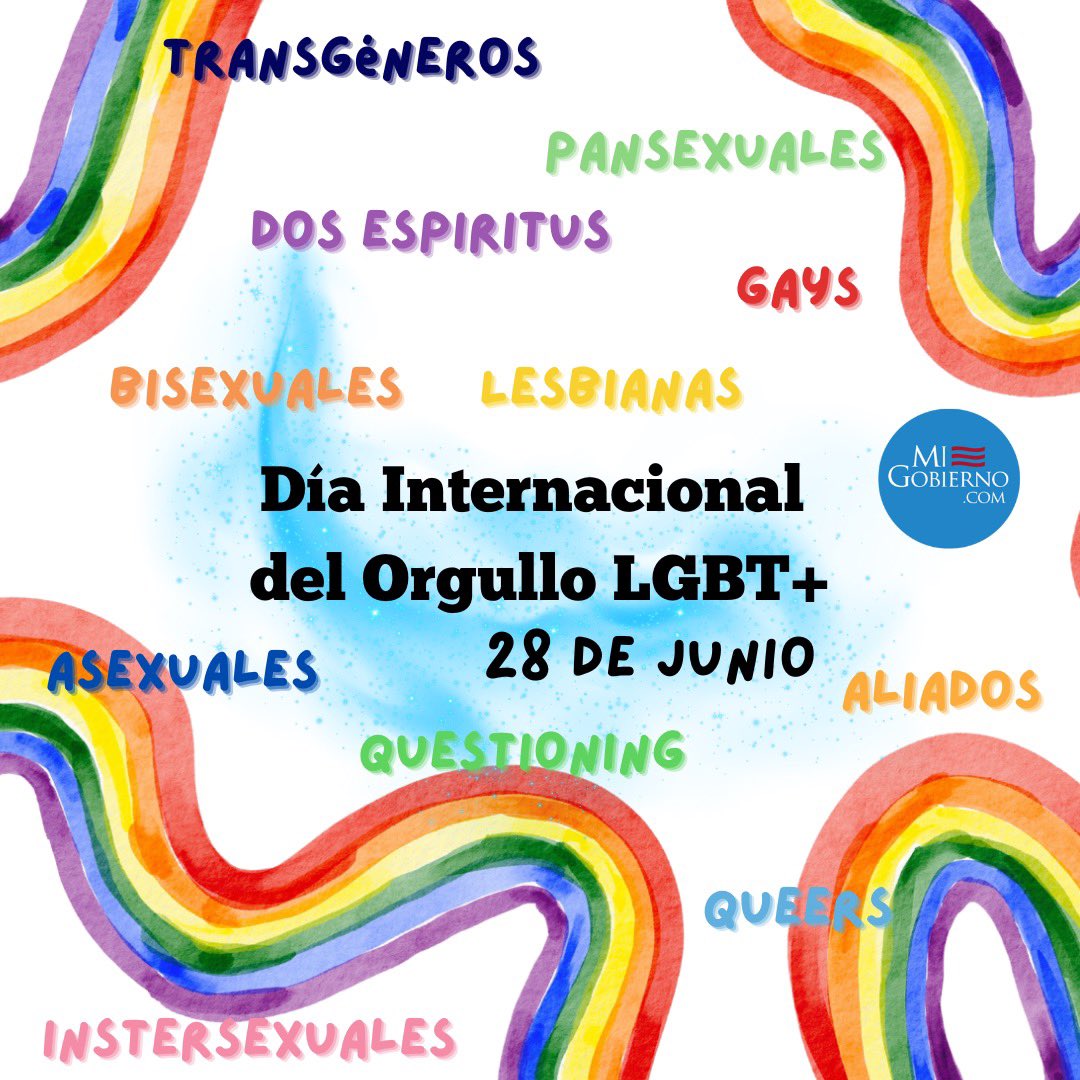 Comunidad, el respeto a la diversidad sexual reivindica el derecho de las personas a vivir con libertad su orientación sexual e identidad de género, sin temor a discriminaciones ni represalias.

#migobierno #DiaInternacionaldelOrgulloLGBT #28junio🌈 #COMUNIDAD #celebración