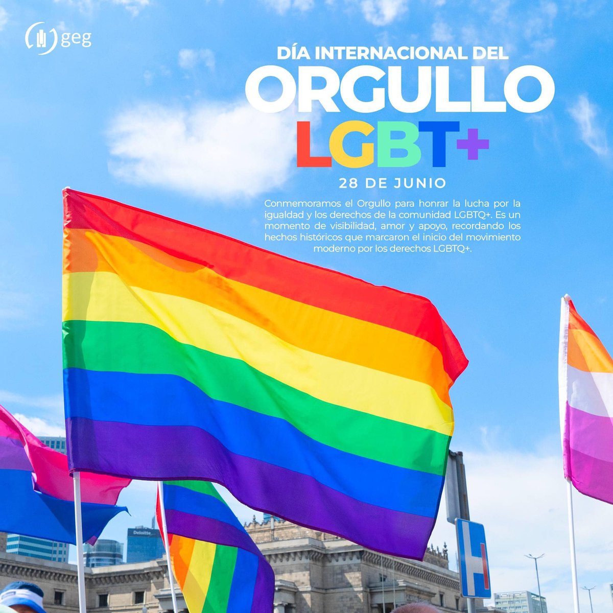 Hoy nos unimos a celebrar la diversidad y la inclusión en este Día del Orgullo.
 #Orgullo2024 #LGBTQIA  #PRIDE2024 #pridemonth