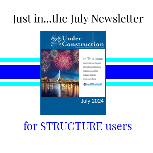 cfdata's tweet photo. Under Construction, the quarterly newsletter for STRUCTURE users, is available now! 
https://t.co/CVBSl1kQR5 https://t.co/Zl8WMmxEfR
