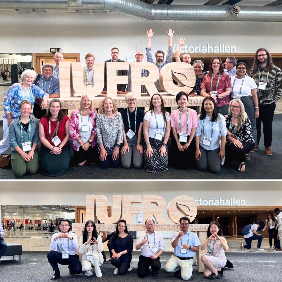 📸 Check out the group photos from #IUFRO2024!🇸🇪 Big cheers to the amazing teams from <a href="/ubcforestry/">@forestry.ubc.ca on Bluesky</a> and #BPI for their stellar participation! 🌱 Incredible teamwork from like-minded pioneers driving impactful change for a greener future!🌍🎉