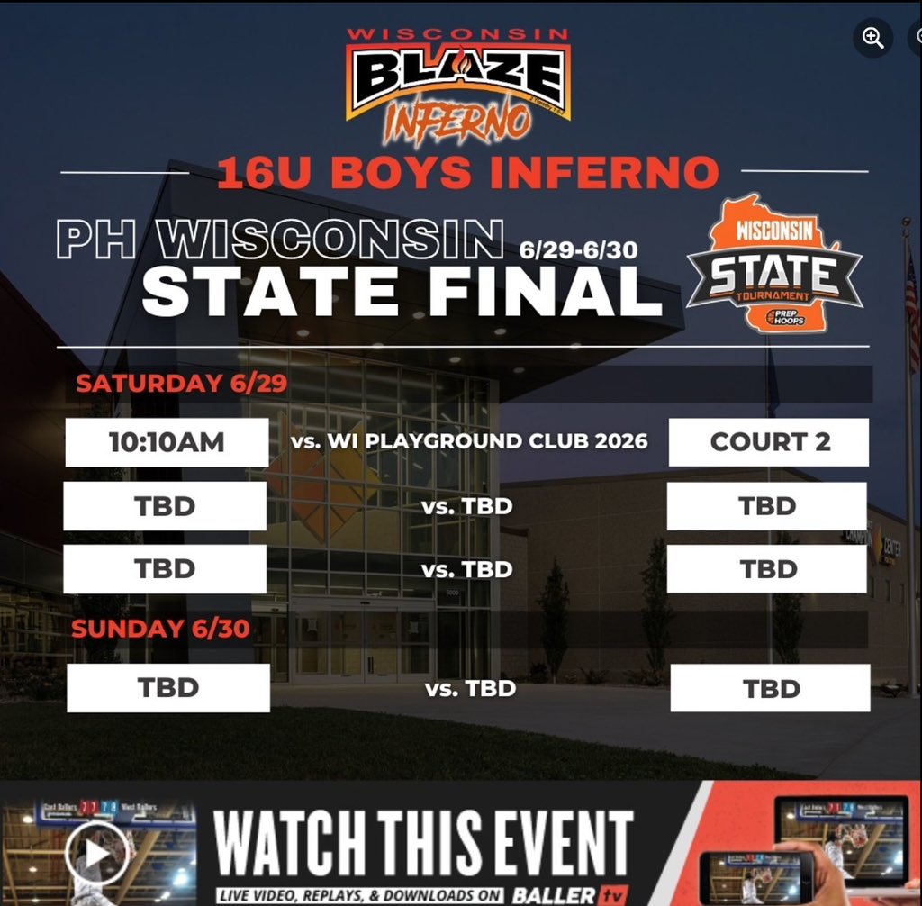 Cohen Hoffmann (@cohenhoffmann10) on Twitter photo Schedule for the <a href="/PrepHoops/">Prep Hoops 🏀</a> Wisconsin State Final at the <a href="/ChampionCtr/">Community First Champion Center</a> ‼️ Schedule for the <a href="/PrepHoops/">Prep Hoops 🏀</a> Wisconsin State Final at the <a href="/ChampionCtr/">Community First Champion Center</a> ‼️