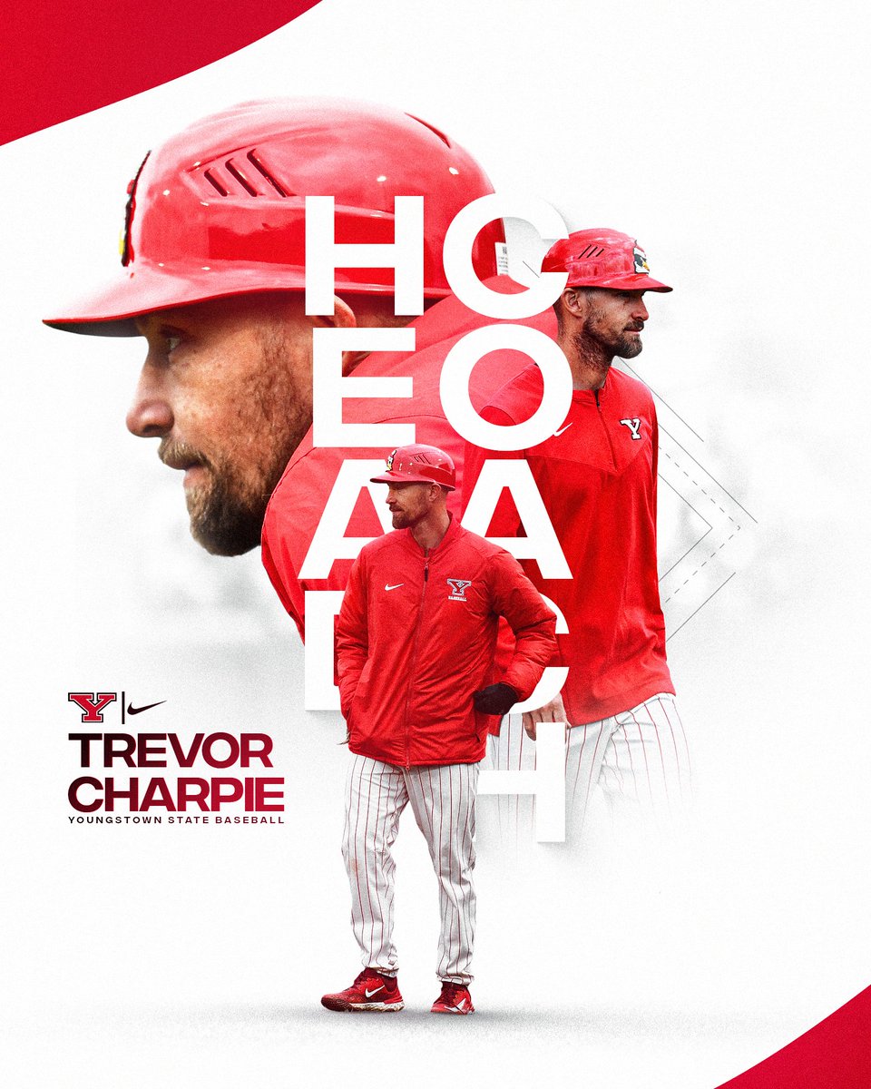 𝐀 𝐍𝐞𝐰 𝐄𝐫𝐚 🐧⚾️

We are thrilled to announce 𝙏𝙧𝙚𝙫𝙤𝙧 𝘾𝙝𝙖𝙧𝙥𝙞𝙚 as the 10th head coach in Youngstown State baseball history!

📰: tinyurl.com/2hv8qh9c

#GoGuins // #HereInYoungstown