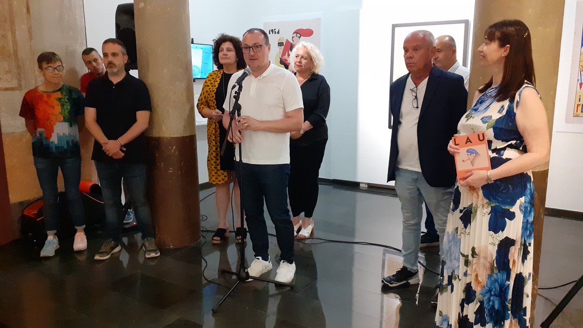 ajuntamentvng's tweet photo. 🎨Inaugurada l'exposició "Lau (1904-1939). L'artista que no va poder ser"

🖌️Descobreix obra i història d'Estanislau Vallverdú, artista i caricaturista vilanoví, que va morir el 1939 en un camp de concentració

📅 Fins al 15 de setembre 
📍LA SALA https://t.co/cqqE6Swqqo