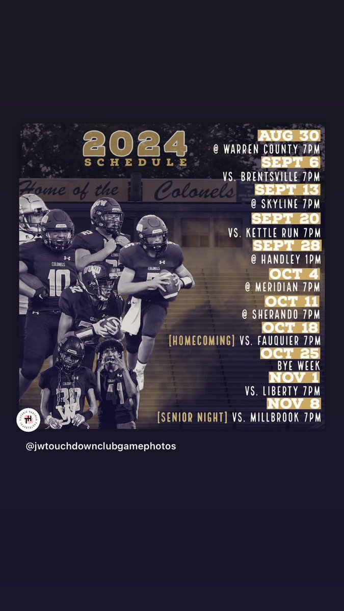 You know the drill…. 2024 season coming soon 💙🏈💛 #BringTheWood