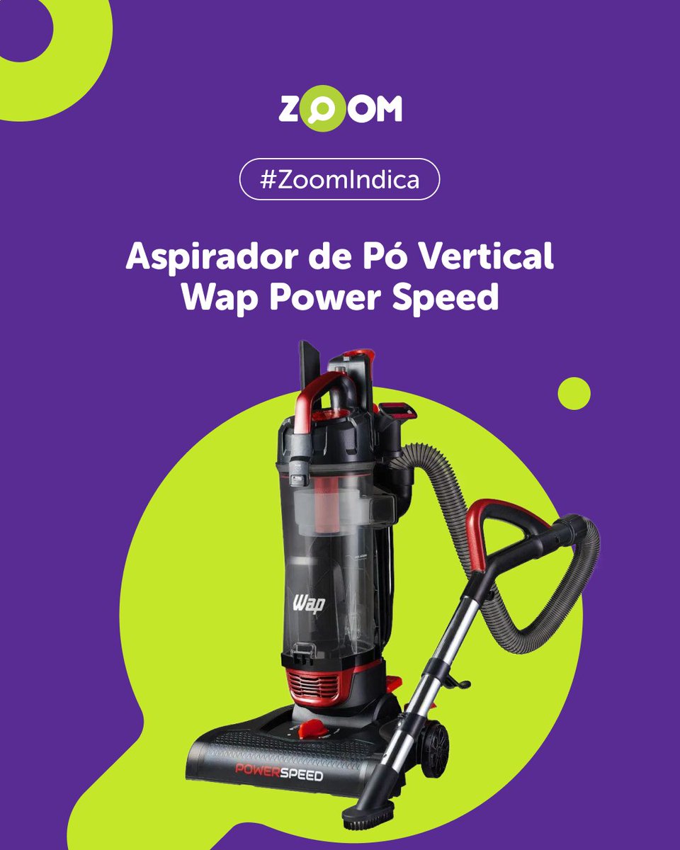 deumzoom's tweet photo. Pronto para deixar sua casa impecável, Zoomer? 🧹

A dica de hoje é o Aspirador WAP Power Speed, perfeito para uma limpeza eficiente! 🤩

#zoom #deumzoom #WAP #limpeza #homecare https://t.co/EecGGjhAt1