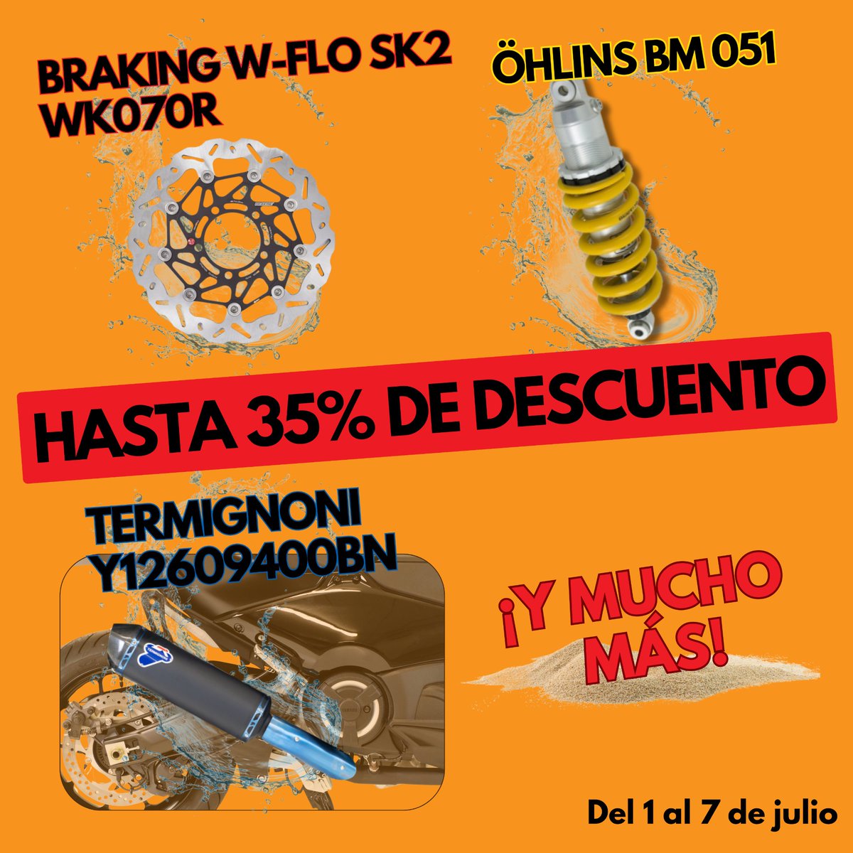 andreanimhs's tweet image. ¡AndreaniMHS Days 2024! 🎉 Del 1 al 7 de julio, disfruta descuentos de hasta 35% en Öhlins, Mivv, Termignoni, RK y más. 🔥

#andreanimhs #amortiguate #ohlins #suspensiones #andreani #braking #RK #mivv