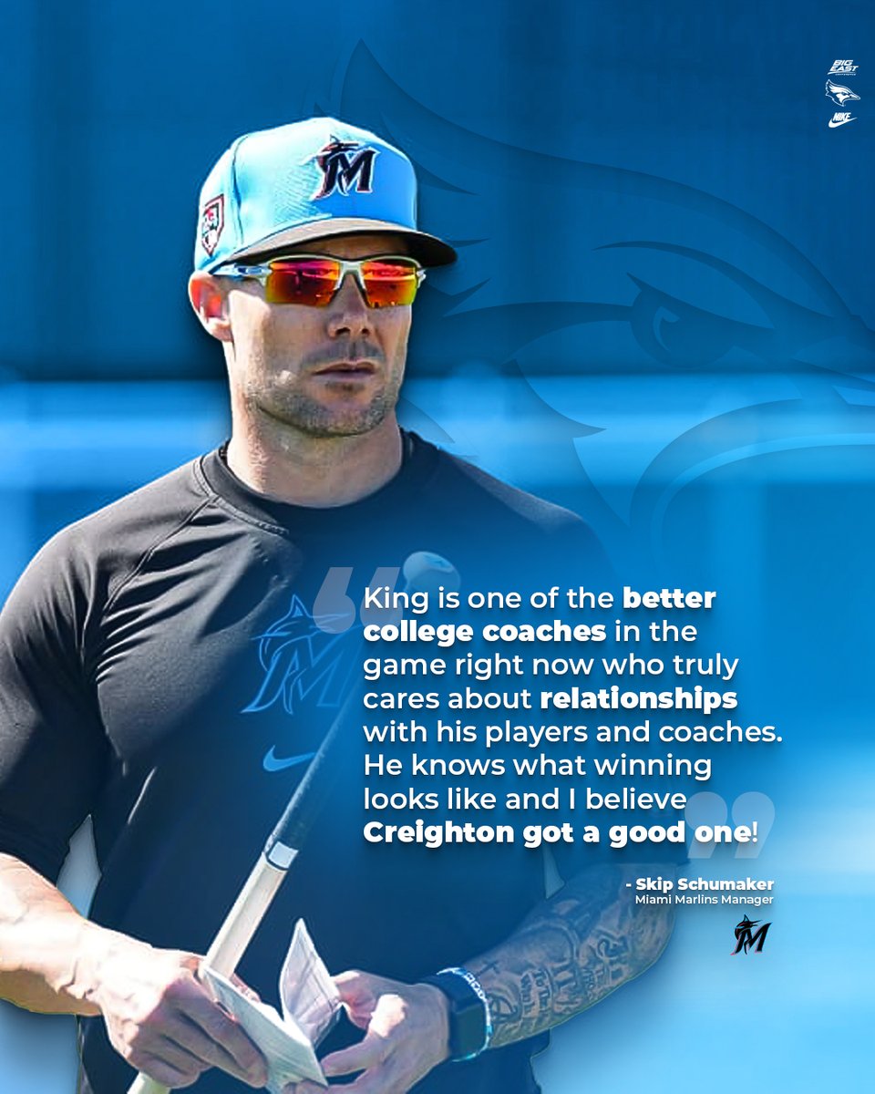 🗣️🗣️🗣️ <a href="/SSchumaker55/">Skip Schumaker</a> 

#GoJays x <a href="/Marlins/">Miami Marlins</a>