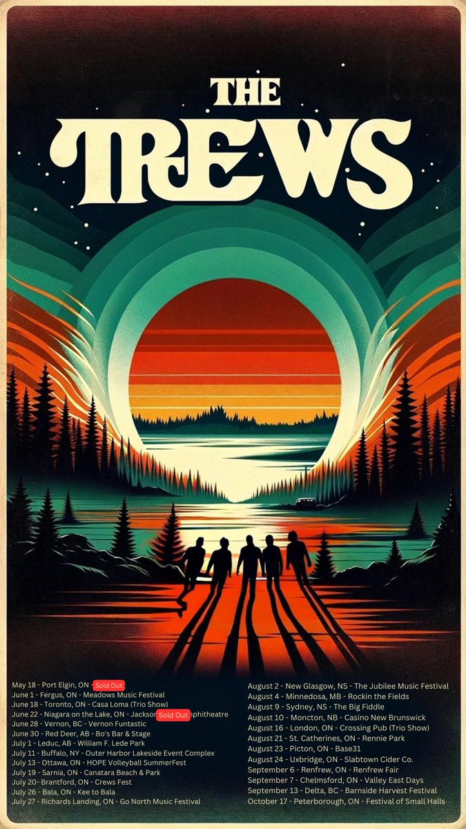 thetrews's tweet photo. Tour poster updated with all recently announced shows. Where are you seeing us live this summer? https://t.co/Ln6XDLxHkn