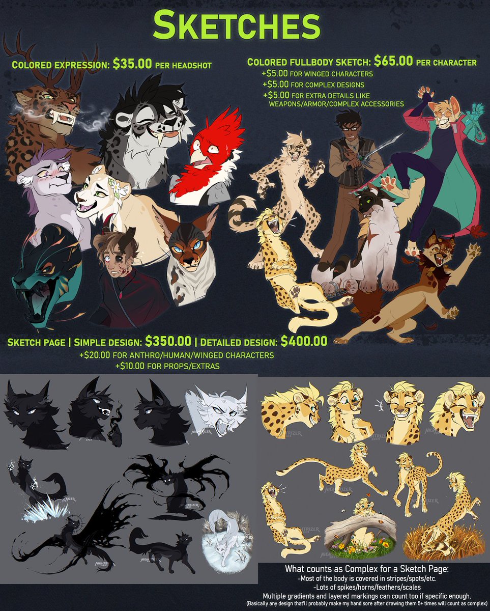 NightrizerArtz's tweet photo. ✨C0mmissi0ns for July are open! ✨Fill out the form if interested: 
https://t.co/XSEgzsaFZO

Please read my TOS before submitting a form: https://t.co/J0rqJnPIeW

Prices 🔽 https://t.co/hH9lZNKe3r