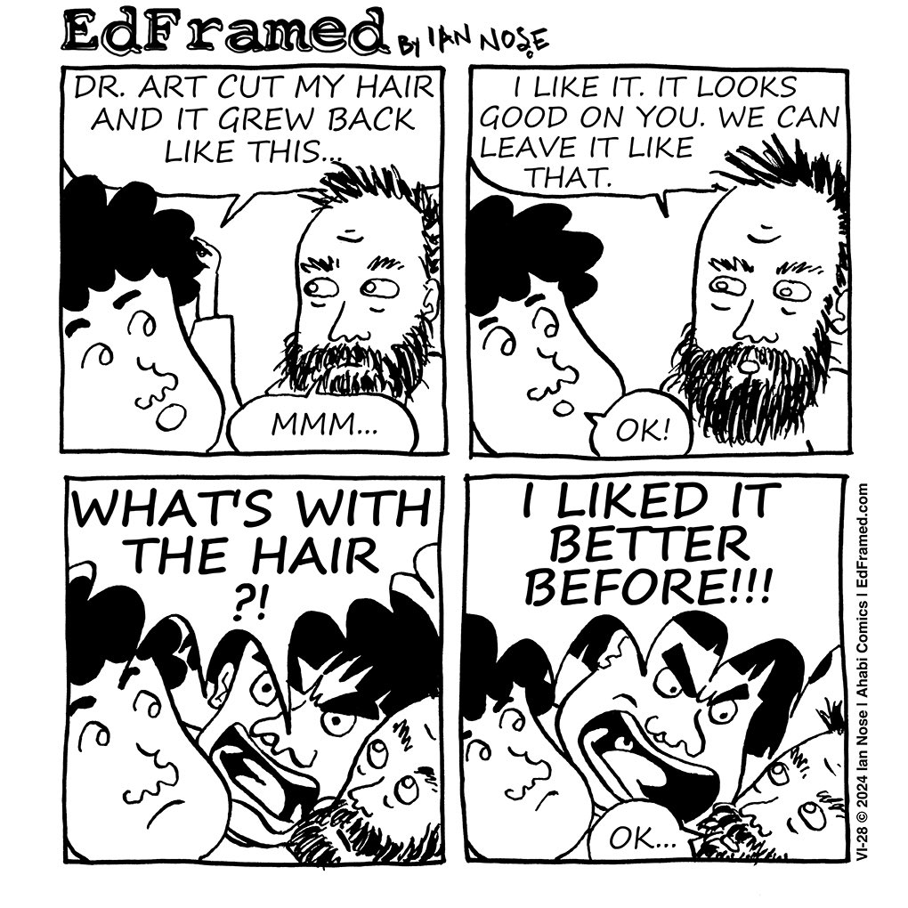 IanNose's tweet photo. 2024-VI-28
.
https://t.co/5X8vdADBe1
.
#edframed #comicstrip #dailycartoon #instacomic #cartoon #webcomic https://t.co/eZqv6YDQrG