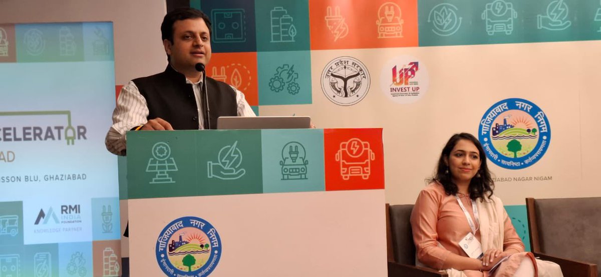 VikramadityaSM's tweet photo. 🚀 Ghaziabad is set to become a beacon of #electricmobility! Today @AMRUTCityGzb and RMI India Foundation co-hosted the City #EVAccelerator Workshop. Let's lead Uttar Pradesh into an #EV-driven future. 🇮🇳🇮🇳
#ElectricVehicle #CleanTransport
@CMOfficeUP @ChiefSecyUP @dm_ghaziabad https://t.co/9dpuAvejab