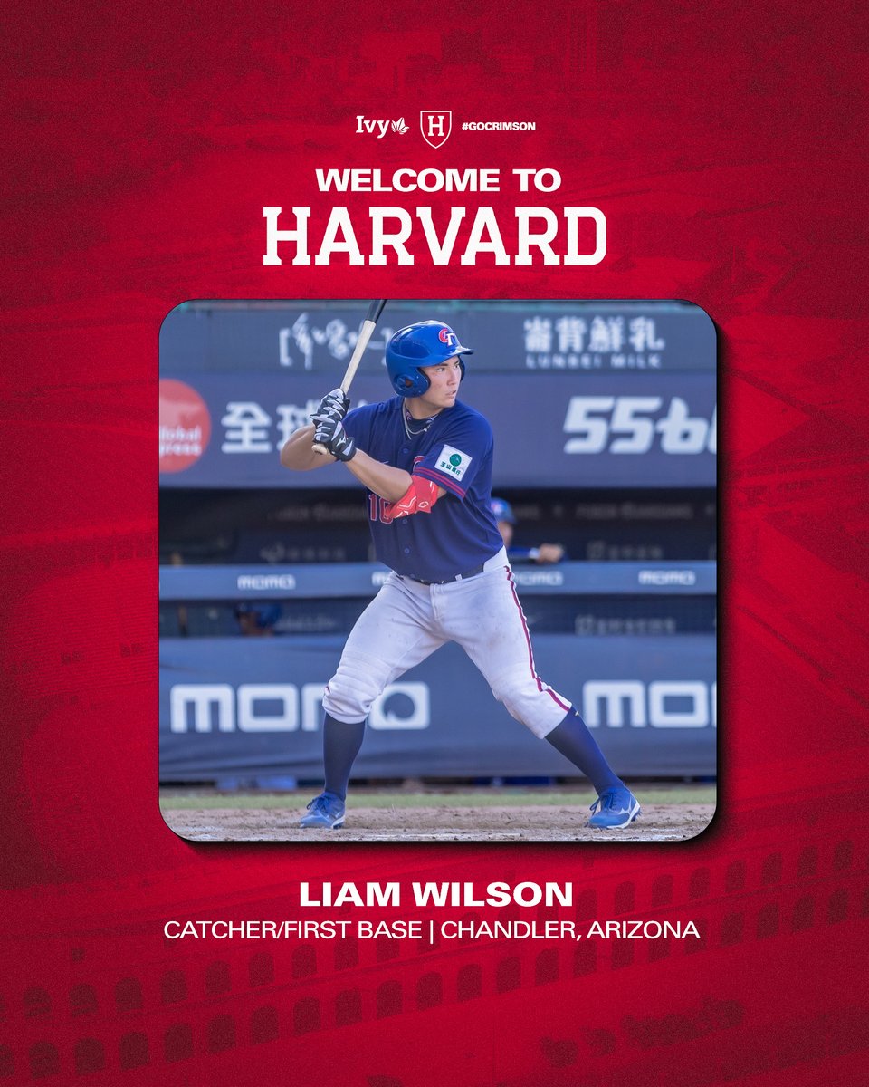 Harvard Baseball (@harvardbaseball) on Twitter photo Welcome to Harvard! ๐
โก๏ธ Liam Wilson
โก๏ธ Catcher/First Baseman
โก๏ธ Chandler, Arizona
โก๏ธ Hamilton High School
๐ฐ tinyurl.com/2lrsulvq
#GoCrimson #OneCrimson <a href="/Liam_Wilson05/">Liam Wilson</a> Welcome to Harvard! ๐
โก๏ธ Liam Wilson
โก๏ธ Catcher/First Baseman
โก๏ธ Chandler, Arizona
โก๏ธ Hamilton High School
๐ฐ tinyurl.com/2lrsulvq
#GoCrimson #OneCrimson <a href="/Liam_Wilson05/">Liam Wilson</a>
