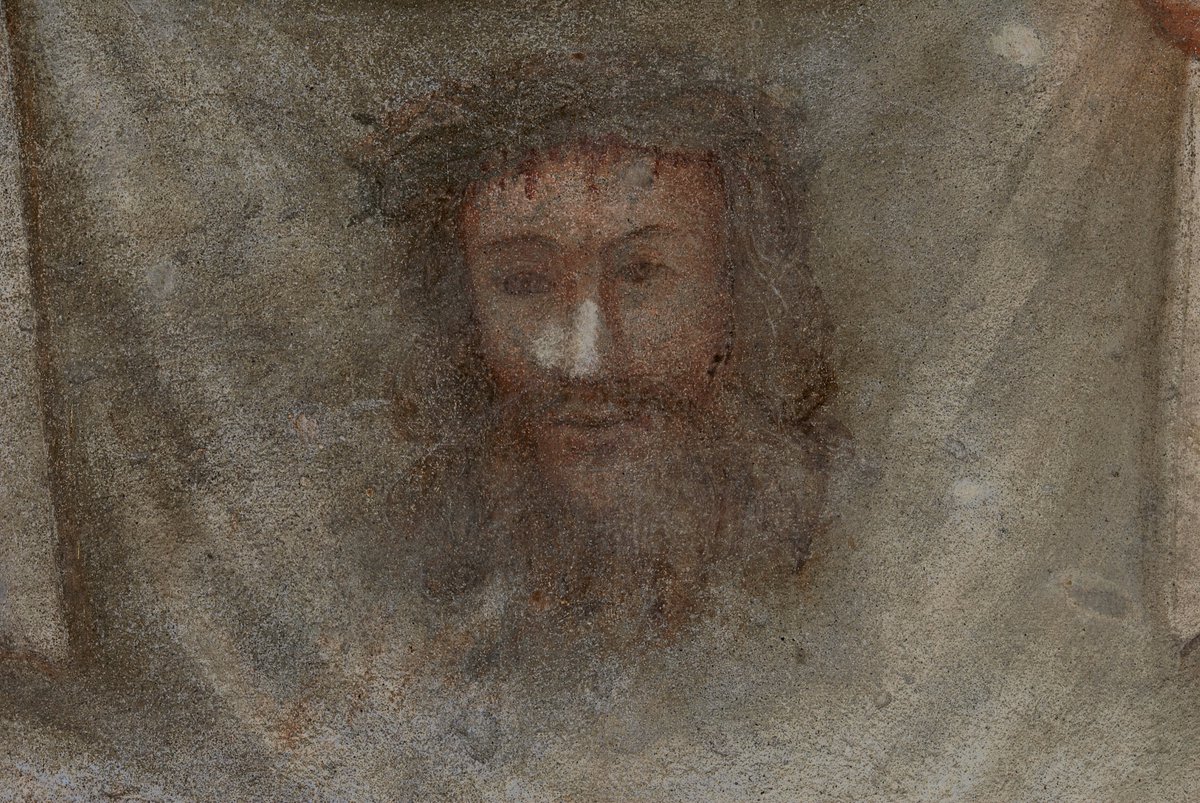 TerenceKerr5's tweet photo. #FrescoFriday #Issogne #ValledAosta #TurinShroud
Reproduction of Turin Shroud. Fresco, painted between 1814 and 1841, on the Cappella del Saint-Suaire, at Issogne, Valle d’Aosta, Italy:
https://t.co/LS2a0OJkQd https://t.co/MGIaw3gbgS