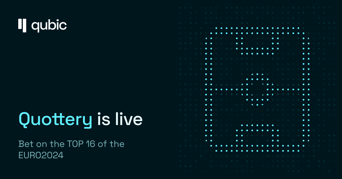 _Qubic_'s tweet photo. We’re thrilled to announce that the MVP version of Quottery is live with bets for the EURO2024 Round of Best 16. 

This is a trial run, and we invite the community to help us test the platform: https://t.co/lR3eKyaXvZ

1/2 https://t.co/g9f2DqWBHU
