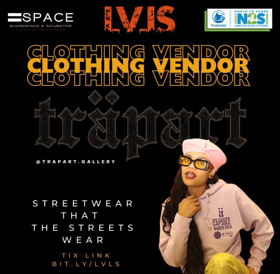 Get ready for Newark Levels this Saturday, June 29th for an unforgettable day filled with vibrant performances, and amazing vendors. Discover:
👗 TrapArt Clothing
🍪 Elevation Cookies
🍛 Catstro Foodds
Tickets are still available, so grab yours bit.ly/lvls 🎊