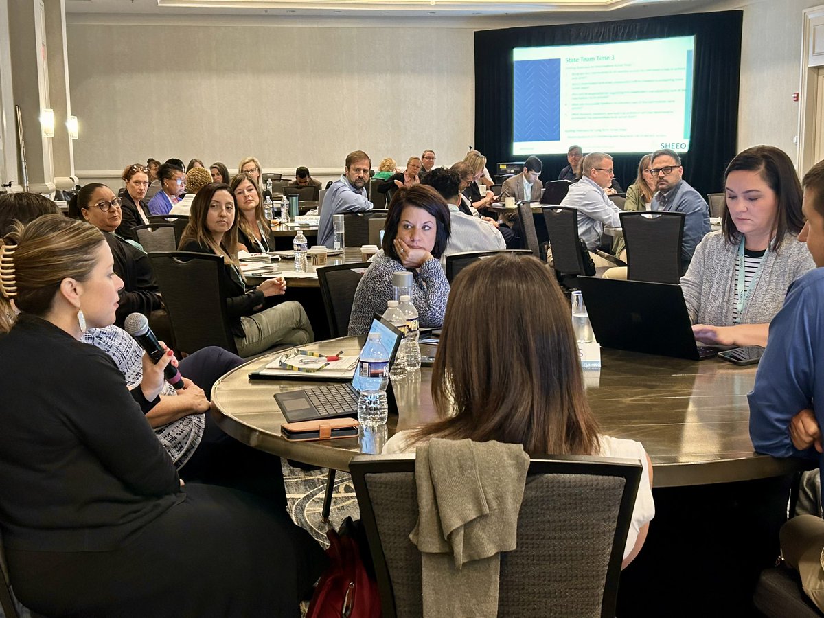 SHEEOed's tweet photo. We’ve had the pleasure the last two days of working with teams from 11 states on advancing an evidence-based student success policy agenda. Thank you to all of our speakers and SHEEO members for participating in this important conversation. #SHEEOCoP2024 https://t.co/LHS7biXVWV