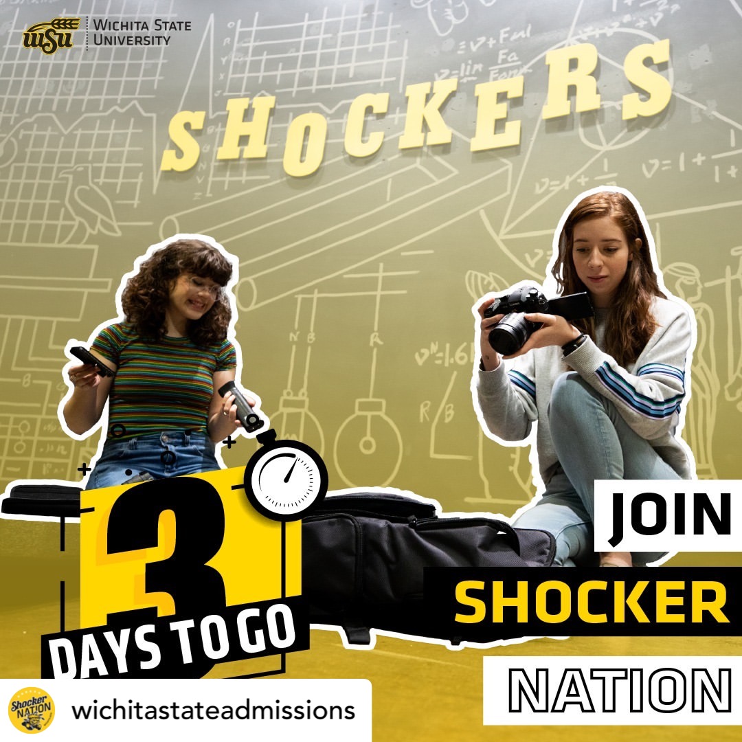 From • @wichitastateadmissions 

🎉Just 3️⃣DAYS🎉 until the 2️⃣0️⃣2️⃣5️⃣admissions application opens! 💛🖤
