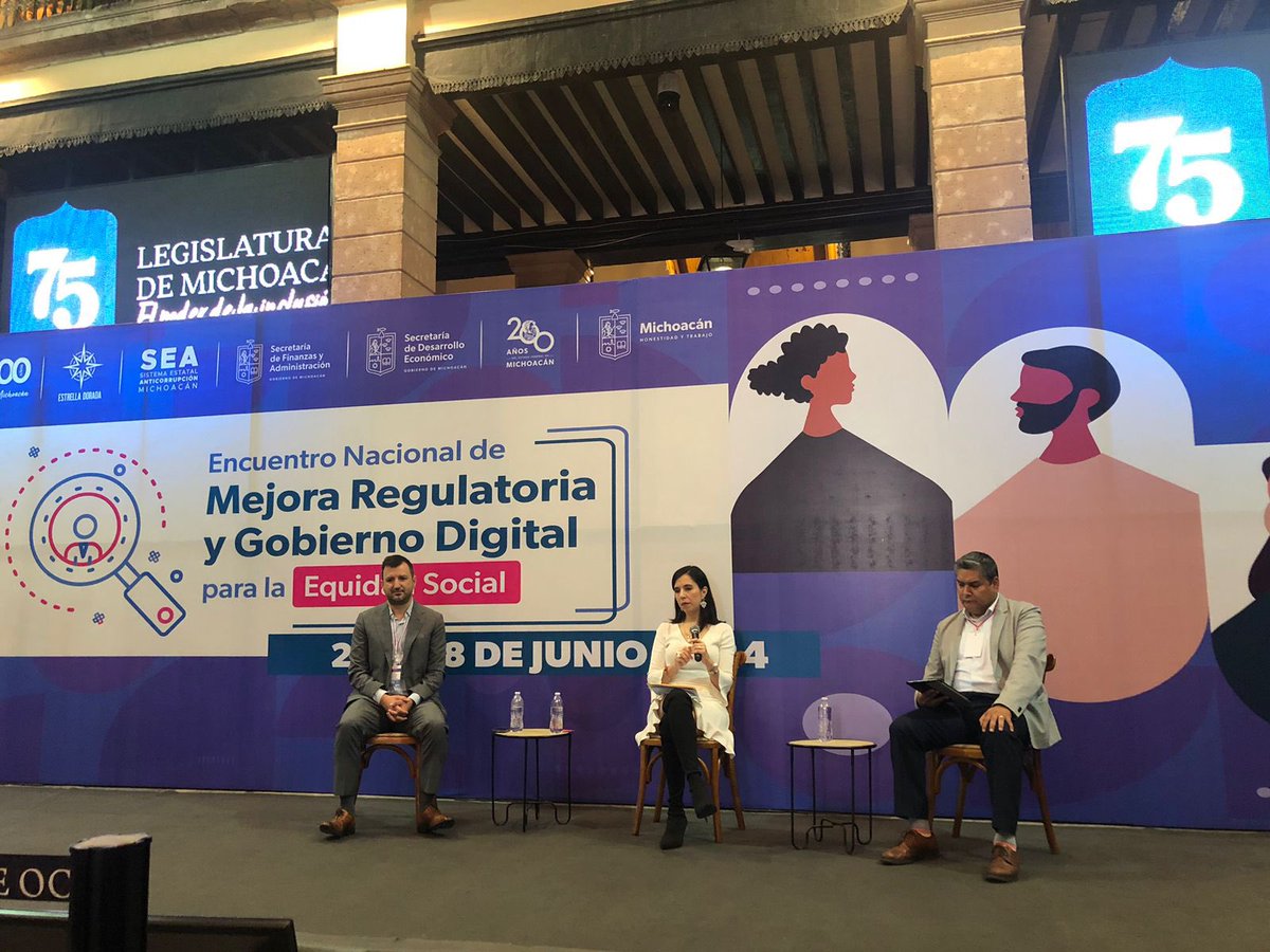 Gracias al Gobierno de Michoacán y al Sistema Estatal Anticorrupción, en especial al <a href="/CesarSereno3/">Cesar Sereno</a>, por invitarnos al Encuentro Nacional de Mejora Regulatoria y Gobierno Digital.