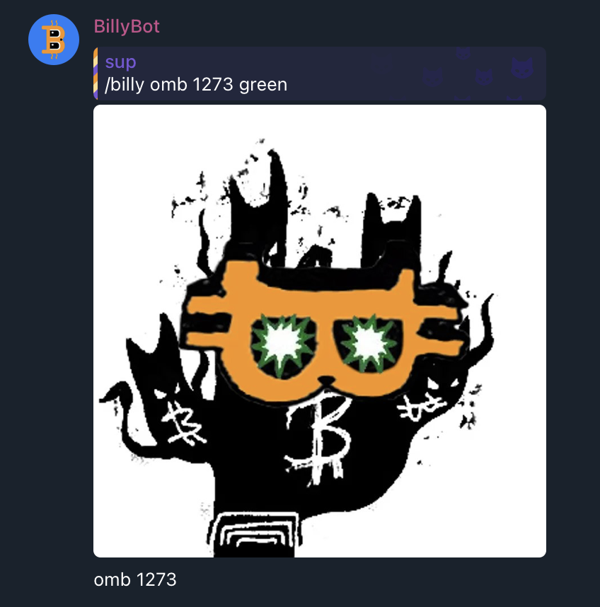 billydollarcat's tweet photo. OMBilly 😼 BillyBot supports @OrdinalMaxiBiz

/billy omb 1273 green

Try it on telegram 🤖 https://t.co/uqYqDrudyL https://t.co/d9QSqWD5qm