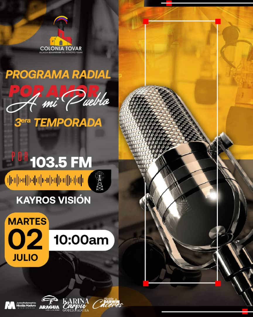 Programa radial Martes 2 de Julio .