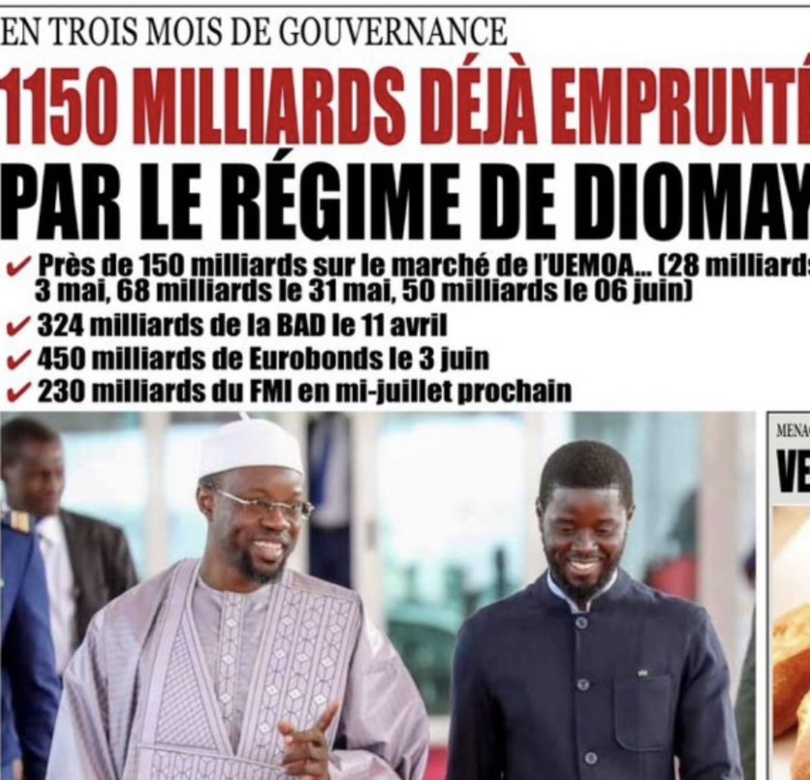😡🇸🇳😡Quand Macky Sall construisait les autoroutes,les hôpitaux,les universités,le BRT,le TER,les Agropoles… PASTEF et ses illuminés l’ont traité de tous les noms d’oiseaux,d’avoir endetté le pays pour des futilités qui n’étaient pas une priorité 
Aujourd’hui,PASTEF au
