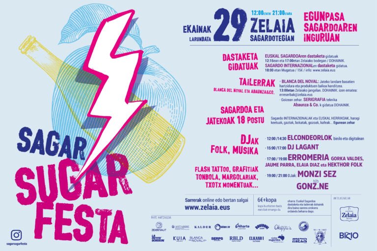 Bihar egunpasa ederra ZELAIA sagardotegian.
Hainbat sagardo desberdin, bertakoak nahiz atzerrikoak, sagarretik eratorritako alkohol gabeko edariak 😉, jateko aukera zabala, dj-ak, erromerie, …
Ta eguraldi txarra egin ezkero?
ba plan B, sagardotegi Barruan Burutuko da.
Bihararte!