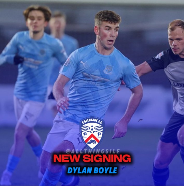AllThingsILF's tweet image. 🔵 New Signing for Coleraine ⚠️ 

Midfielder Dylan Boyle (22) joins from Ballymena United in a swap deal with Captain Stephen O&apos;Donnell going the other way.

#ColeraineFC #IrishLeague