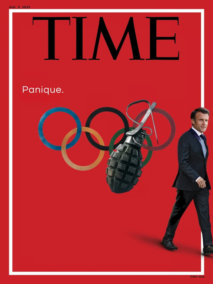 mostraak's tweet photo. L' édition du Time à la sauce française #parodieIA https://t.co/xe4WDC6q92