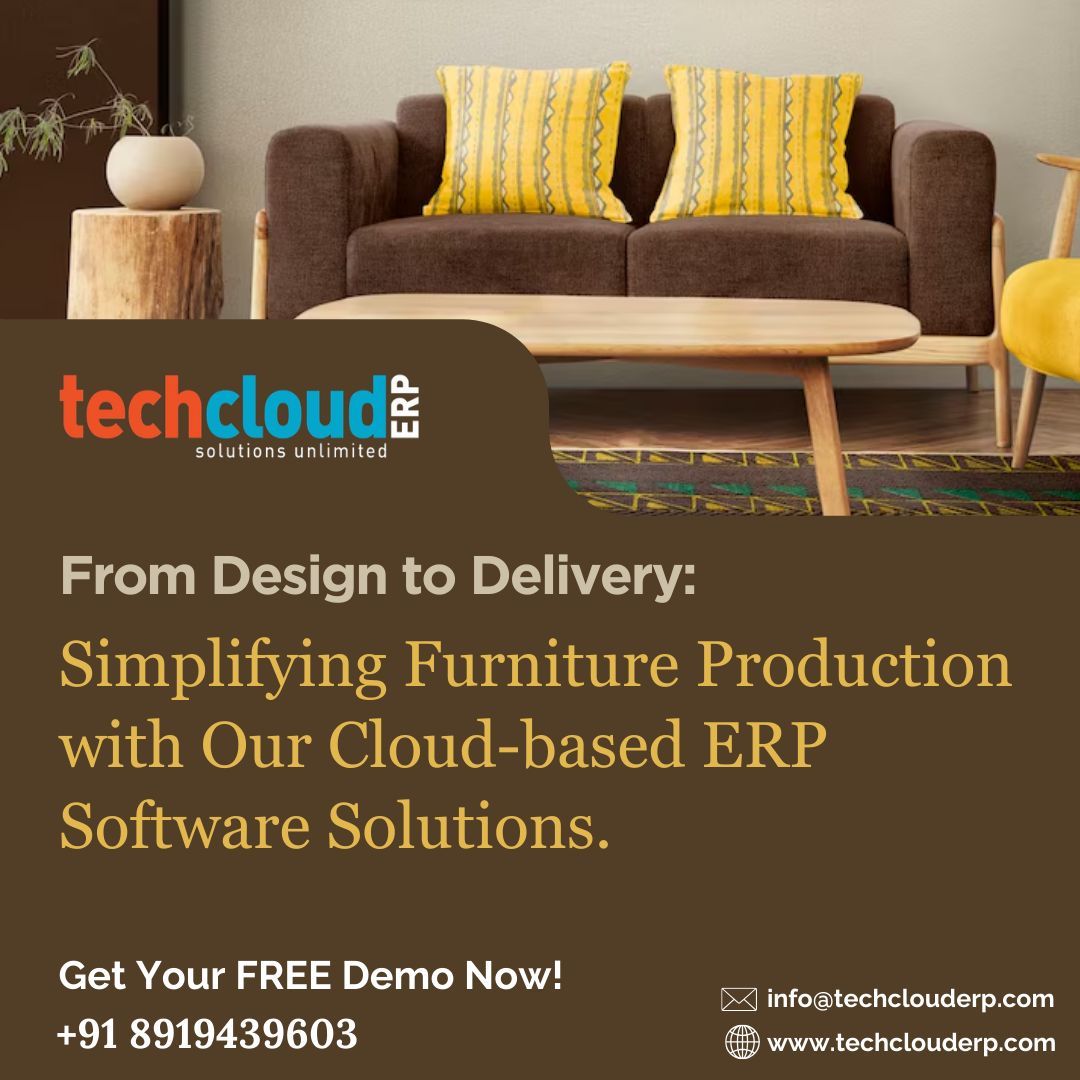 TechCloudERP's tweet photo. Simplify your furniture production with our cloud-based ERP software solutions.
:
#techclouderp #SupplyChain #ProductionEfficiency #TechnologyInnovation #FurnitureManufacturing #DataSecurity #StreamlineOperations #ERPimplementation #OptimizeProcesses #RealTimeInsights https://t.co/hxyjG6MKTT