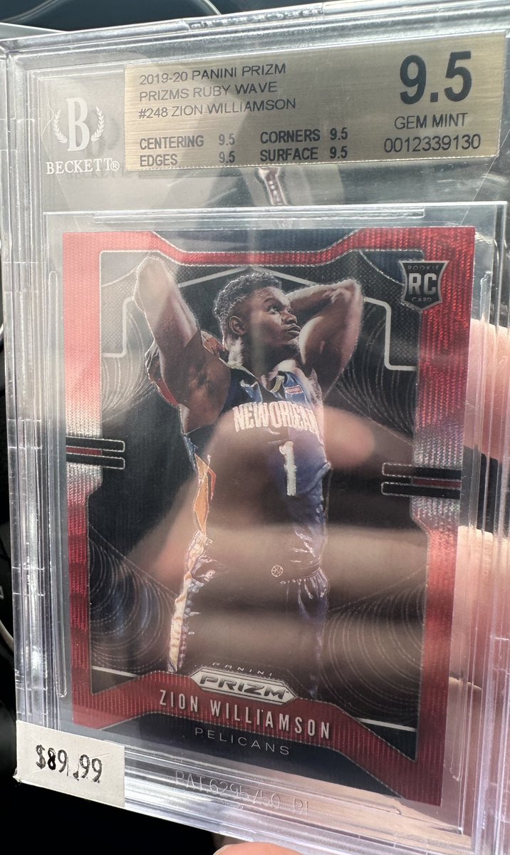Picked up a Red Wave Zion BGS 9.5 for $72, they had 20% at my local card shop. 

Mighty have fallen with his card prices…with a quad 9.5, might crack and PSA submit.

<a href="/CardPurchaser/">Card Purchaser</a>