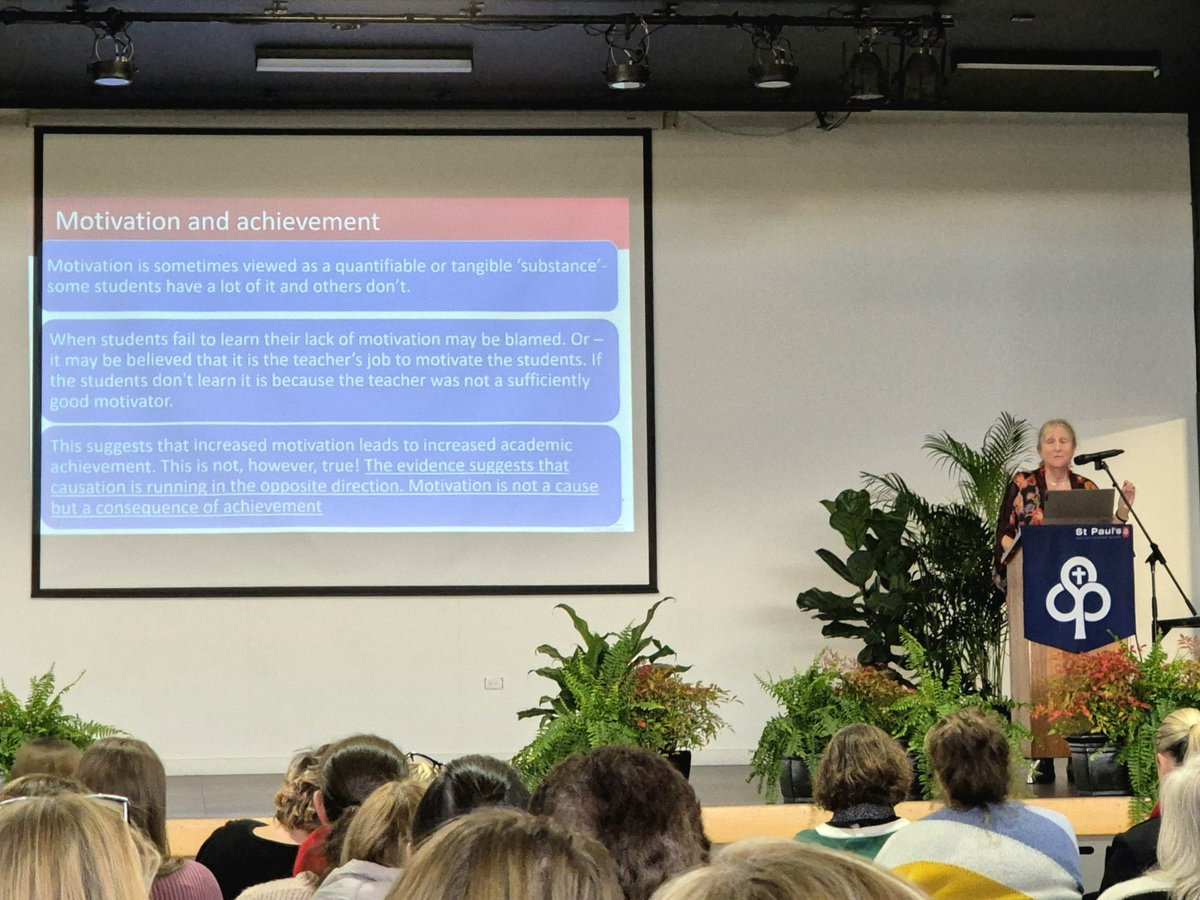 "Motivation is not a cause, but generally a consequence of achievement."
<a href="/mandynayton/">Mandy Nayton</a> 
<a href="/SharingBestPrac/">Sharing Best Practice</a>