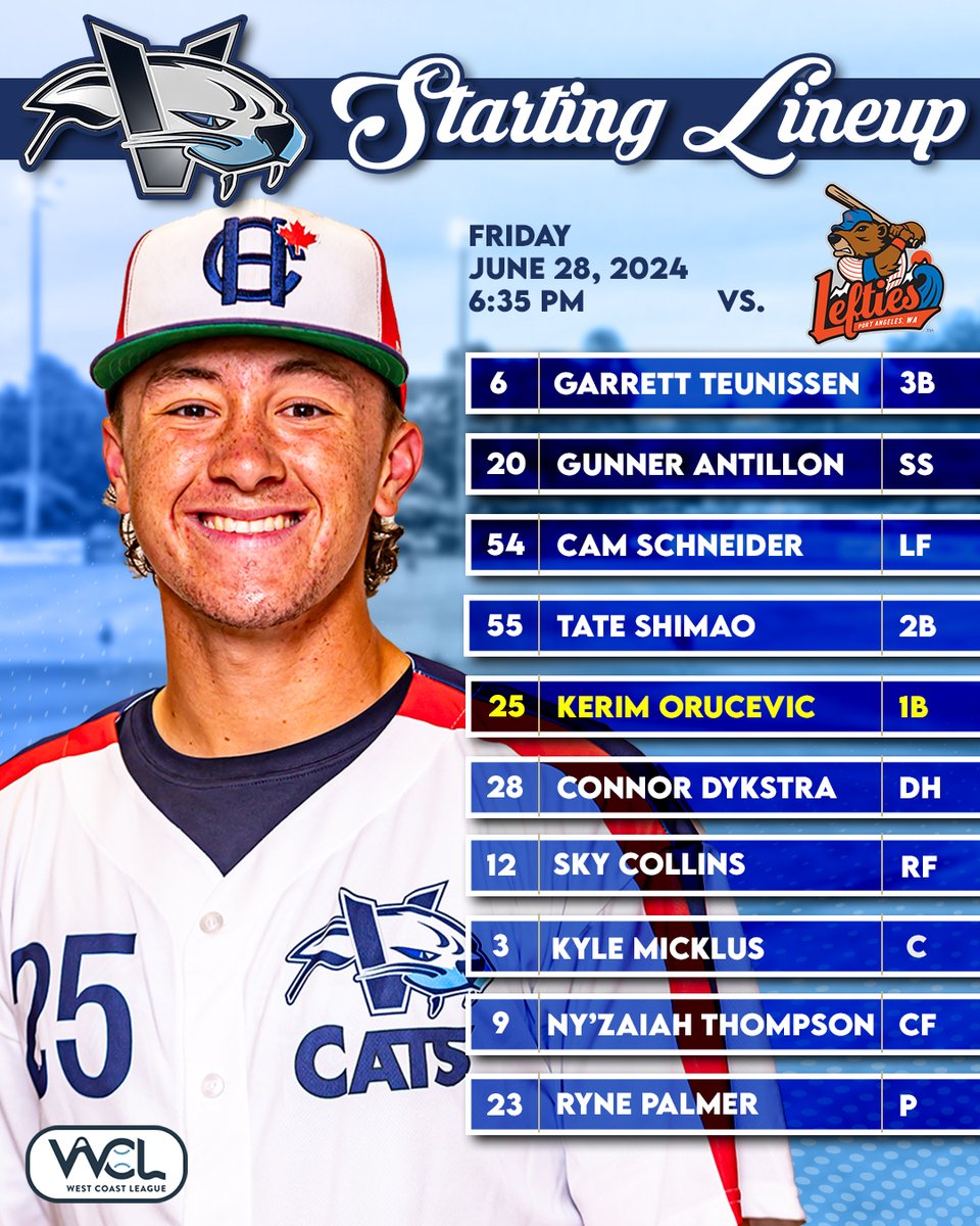 HarbourCats's tweet image. The HarbourCats look to make it three wins in a row on TAYLOR SWIFT NIGHT! 

One lucky fan will win a pair of Taylor Swift concert tickets TONIGHT, thanks to Maxxam Insurance!

WATCH LIVE: hcats.tv

#HarbourCats #YourSummerLivesHere #HomeTeam #Baseball #YYJ