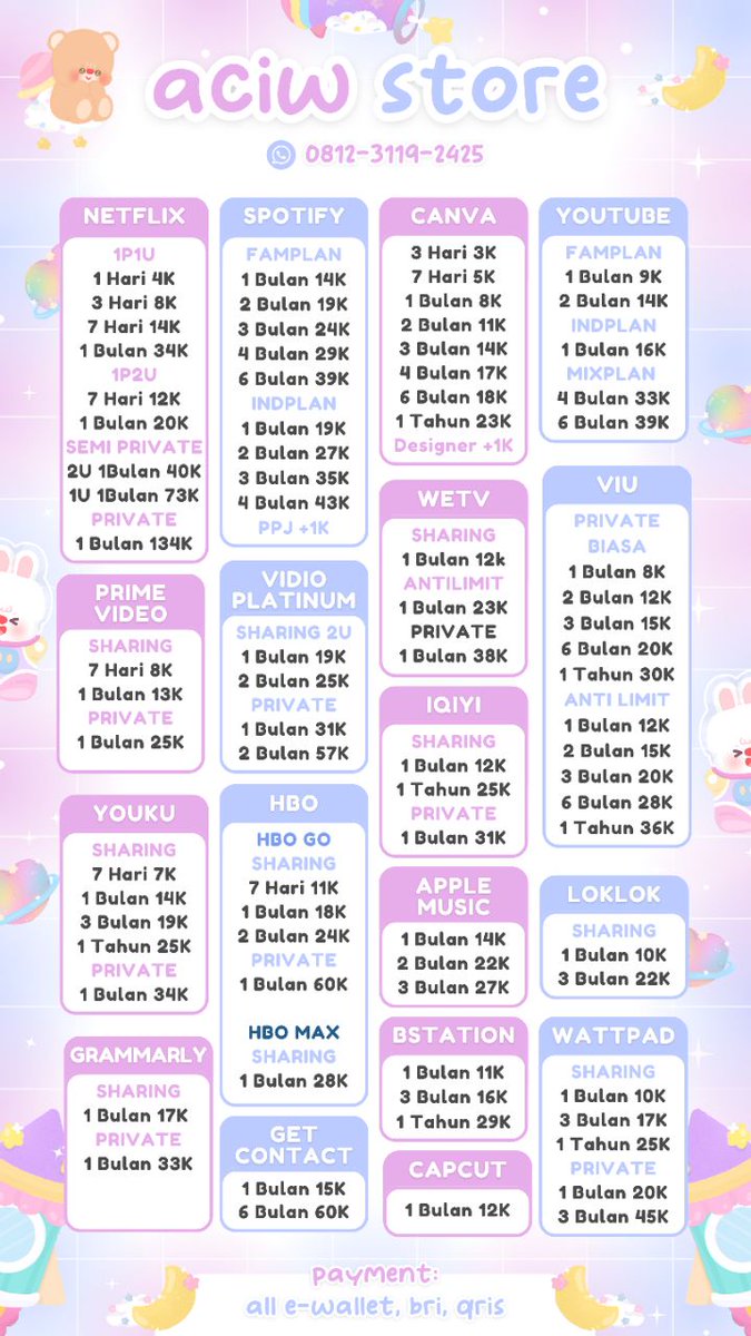 replizes's tweet image. Halo! Aciw ridii dengan proses cepet nih 🙇‍♀

𖥻 ִ ۫ Testi : tinyurl.com/aciwproof
𖥻 ִ ۫ Full garansi
𖥻 ִ ۫ Payment : All e-wallet, BRI &amp;amp;
      QRIS
💌 wa.me/6281231192425
#zonauang