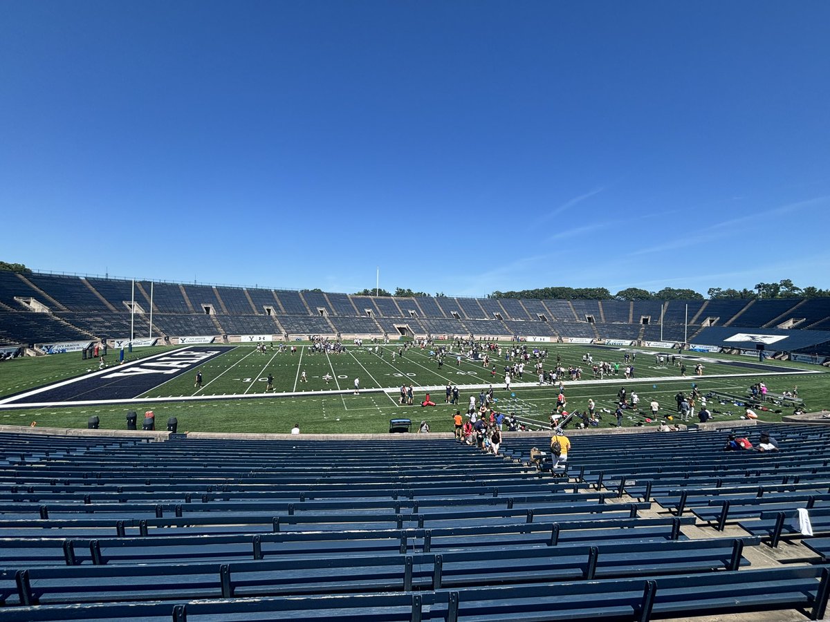 Had a great camp competing and getting better at <a href="/yalefootball/">Yale Football</a>. Appreciate the invite <a href="/CoachRenoYale/">Tony Reno</a>