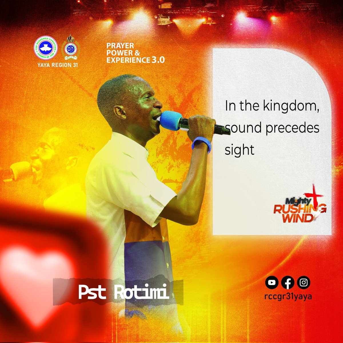 rccgrg31yaya's tweet photo. Nuggets from Pastor Kunle Rotimi (RYP R31) - PRAYER POWER EXPERIENCE (PPE 3.0)
THEME: MIGHTY RUSHING WIND
🔥🔥🔥🔥🔥🔥🔥🔥🔥🔥🔥
#RCCG #RCCGREGION31YAYA #RCCGRG31YAYA #MIGHTYRUSHINGWIND #PPE3.0 https://t.co/U2IcQ98me7