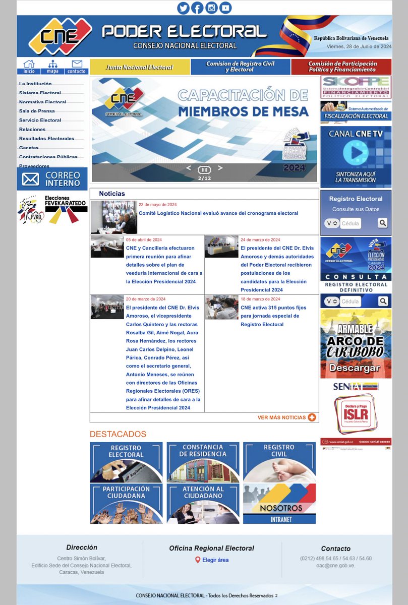 EnCiudadanoVzla's tweet photo. ¡ATENCIÓN MIEMBROS DE MESA!

El Consejo Nacional Electoral ha habilitado la página web para la capacitación online de todos los venezolanos que fueron seleccionados como miembros de mesa.

Recuerda verificar en la página web https://t.co/tKVcBeQqeo en el módulo de Registro Electoral Definitivo si fuiste seleccionado.

Posteriormente, debes ingresar a https://t.co/7EY1fEC6aA y con tu número de cédula registrarte para crear un usuario y contraseña.

La capacitación está dividida en módulos, deberás completarlos y aprobar una prueba al final de cada uno, ¡atento a las preguntas para responderlas correctamente!

Al final de la capacitación recibirás tu credencial de miembro de mesa que deberás imprimir para asistir a los actos electorales del 26 (Instalación de las Mesas) y 28 de julio (Constitución, Votación, Escrutinio y Verificación Ciudadana).

Miembro de mesa: tu rol es muy importante, serás garante del proceso y con tu servicio electoral garantizarás que el 28 de julio se respete la Ley y la Constitución.

En las imágenes adjuntas podrás ver exactamente cómo se ve la pantalla del @cneesvzla, donde serás ingresar. 

Si tienes alguna duda sobre el proceso, en @SoyVoluntarioVe podemos apoyarte.

¡Venezuela cuenta contigo!