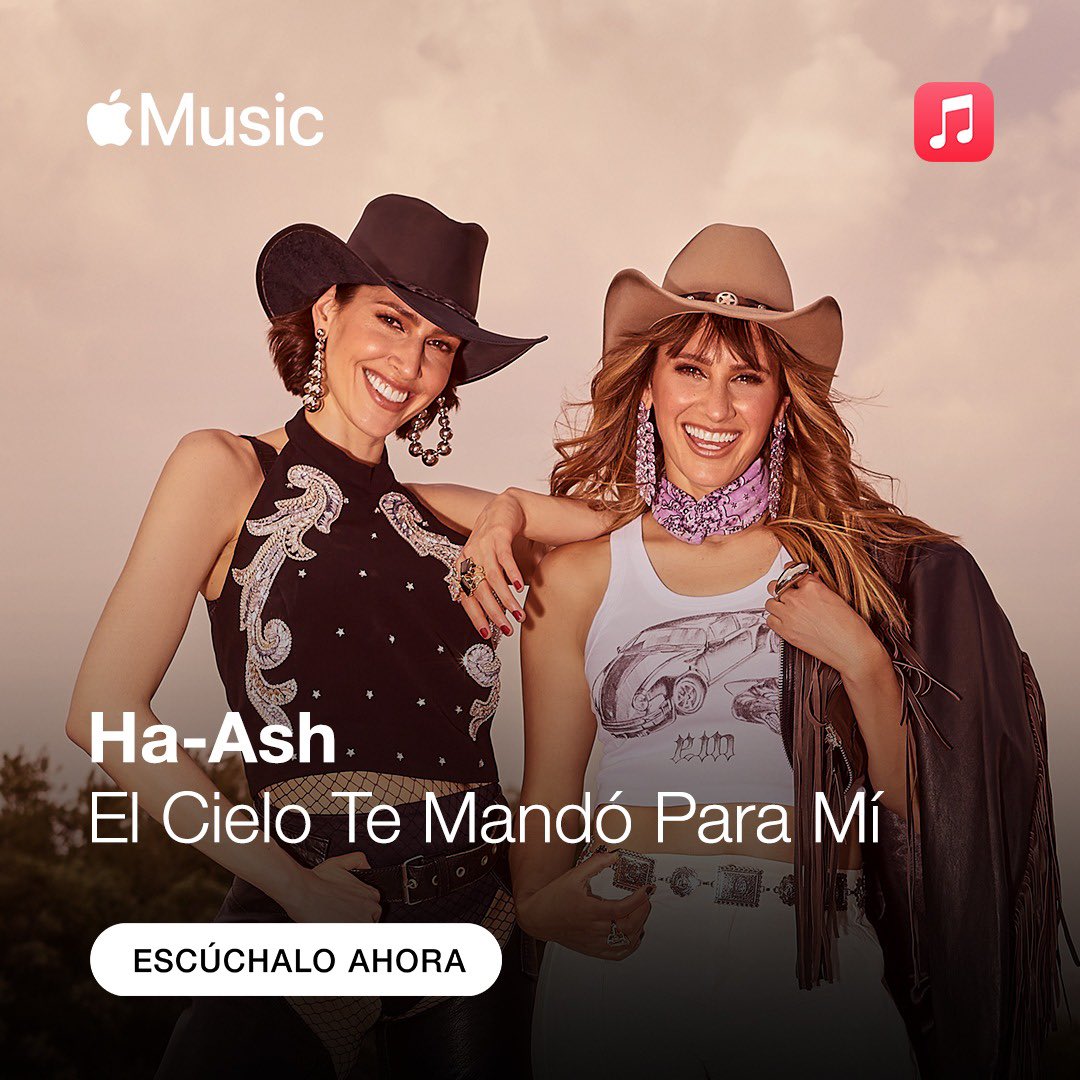 haashoficial's tweet photo. El cielo nos mandó esta canción para dedicarla al amor 💗. 
Escúchala aquí https://t.co/EyufrNwpZM 
💗 @AppleMusicES 💗 https://t.co/ZvP60M4aGm