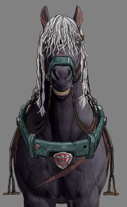 ベガさまの愛馬ロシナンテですコスプレのご参考に(?)男と馬は一体となって、長く続くシェラ・マドレの尾根道を駆ける。サイコパワーを持つ男と、この後、男と道行きを共にする馬の、これが出会いだった。 
