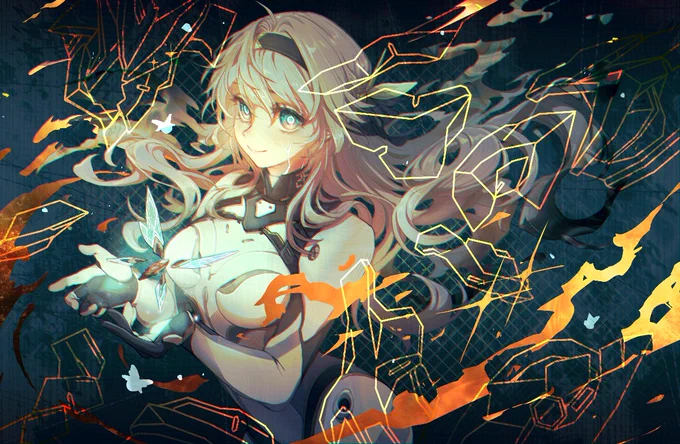 I wanted to draw her in her pilot suit... Embers of Glamoth lives rent free in my mind #HonkaiStarRail