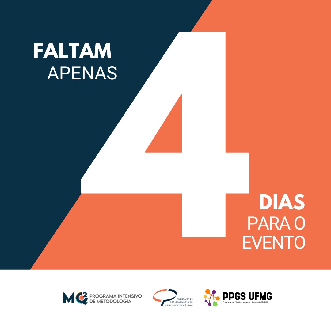 ⏳🤓 Faltam 4 dias para nosso encontro sobre metodologia de pesquisa. Junte-se a nós para um debate enriquecedor com especialistas de renome!