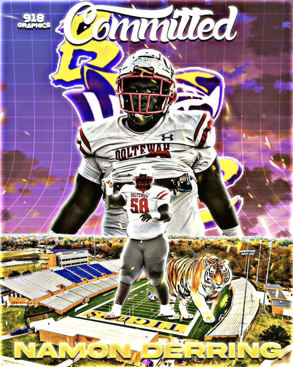 After a great recruiting process with coach <a href="/AlwaysM12/">Marcus Spearman</a> I am excited to announce I am 1000% committed to <a href="/GoTigers_FB/">Benedict College Football</a> 🟣⚫️
<a href="/goosemanning5/">James Manning™</a> 
<a href="/coachdavis423/">Coach Davis</a> 
<a href="/RecruitOoltewah/">Ooltewah Football Recruiting</a> #AGTG