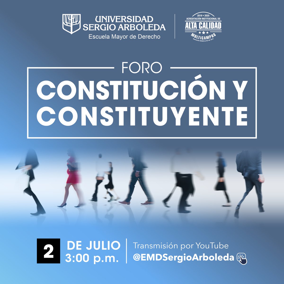 No te pierdas el conversatorio académico con Juan Manuel Charry Ureña y Cristian Stapper sobre la Constitución y las Constituyentes. 

¡Aclara tus dudas y profundiza tu comprensión sobre este tema crucial en nuestra agenda nacional
 
🗓️2 julio 
⏰3:00 pm

bit.ly/3L5Qusa