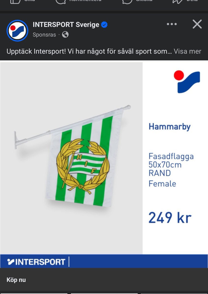 mblidmark's tweet photo. Typiskt, jag som ville köpa en killflagga https://t.co/Qyz98jzZz0
