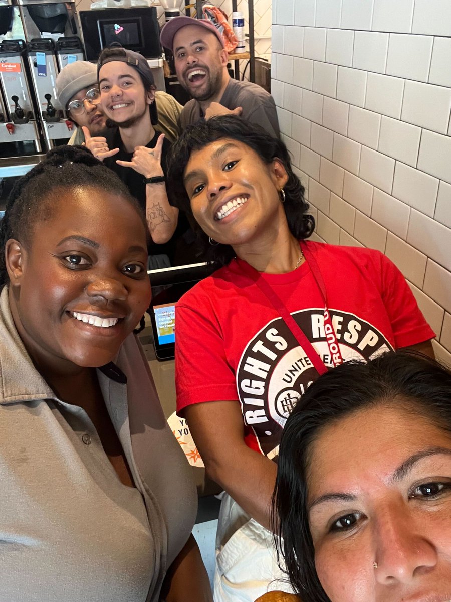 UHLocal25's tweet photo. We are proud to support @CompassCoffeeU.

Today, we visited the CEO at the Spring Valley shop to demand that @CompassCoffeeDC stop union busting and intimidating workers ahead of their union election. Respect their decision to organize. It's not too late to commit to neutrality. https://t.co/hHP9SJwgJh
