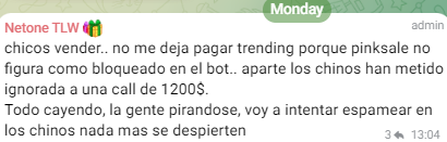 LokidNFT's tweet photo. 🐭 Hoy les quiero mostrar como el estafador de Netone (Ceo de @TheLastWar_SOL), le robo dinero a todos los inversores de su proyecto!
🚨 Luego de lanzar su token y al ver que iba a fracasar, dio la alerta en su grupo privado para que su gente venda.
📉 En este grafico podemos ver como primero vende él y pocos minutos despues venden sus amigos.
🥶 Nunca dio la cara, prometio hacer millonarios, silencio su grupo y esta organizando lanzar un nuevo token para seguir estafando a la gente, basta de estas ratas!