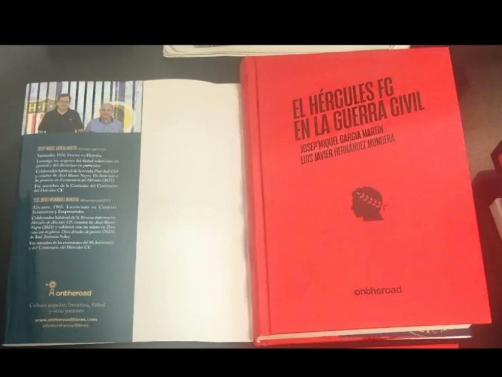 veteranoshcf's tweet photo. Los veteranos del Hércules de Alicante representados por Joseba Betzuen, José Antonio Palomino, Juan Antonio López Dols y Chacón, en la presentación del libro... El Hércules FC en la Guerra Civil. 
De Los escritores Josep Miquel García Martín y Luis Javier Hernández Munuera 📖🖊️ https://t.co/zLCKzSidlv