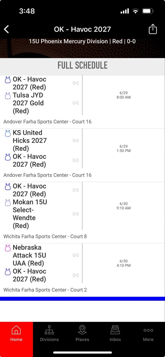 I-35 Showcase.  Come watch the Havoc girls!!!  Also live stream on FB.