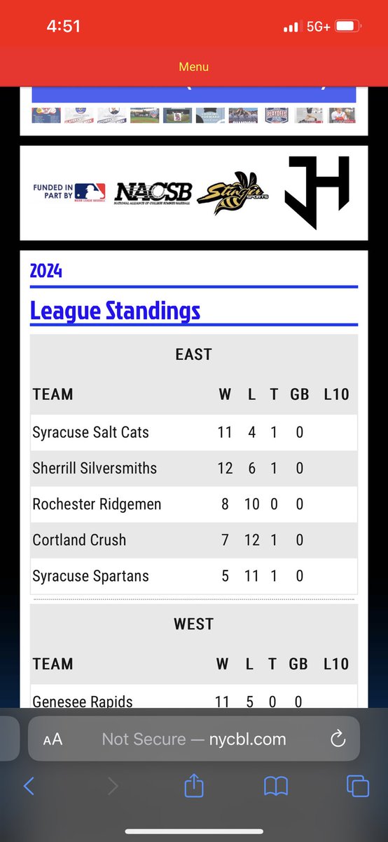 BroForceJoe's tweet photo. @crushball @Smittiebaseball Looking at this interaction and then back at the standings @SyrSaltCats https://t.co/QVa5PEGoMS