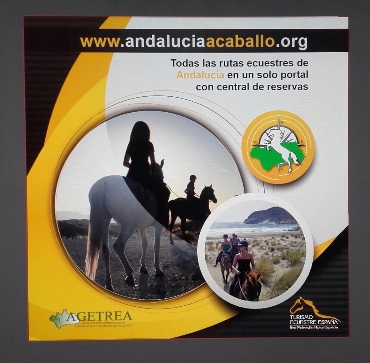 #turismoecuestreandalucia
#andaluciaacaballo
#turismoacaballo
#turismoecuestremedioambiental
#turismoecuestremonumental
#turismoecuestregastronomico

<a href="/TurismoAND/">Consejería de Turismo y Andalucía Exterior</a> 
<a href="/spain/">Spain</a> 
<a href="/TodoCaballoCSTV/">TodoCaballo</a> 
<a href="/viveandalucia/">Vive Andalucía</a>